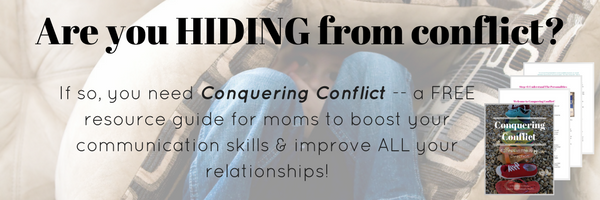 Do you HIDE from CONFLICT? Does the thought of confrontation make you want to run away and never come back? Once you master these 5 MASSIVELY IMPORTANT life lessons about conflict & confrontation, you'll never have to hide again -- and you'll be able to teach these lessons to your kids, too!